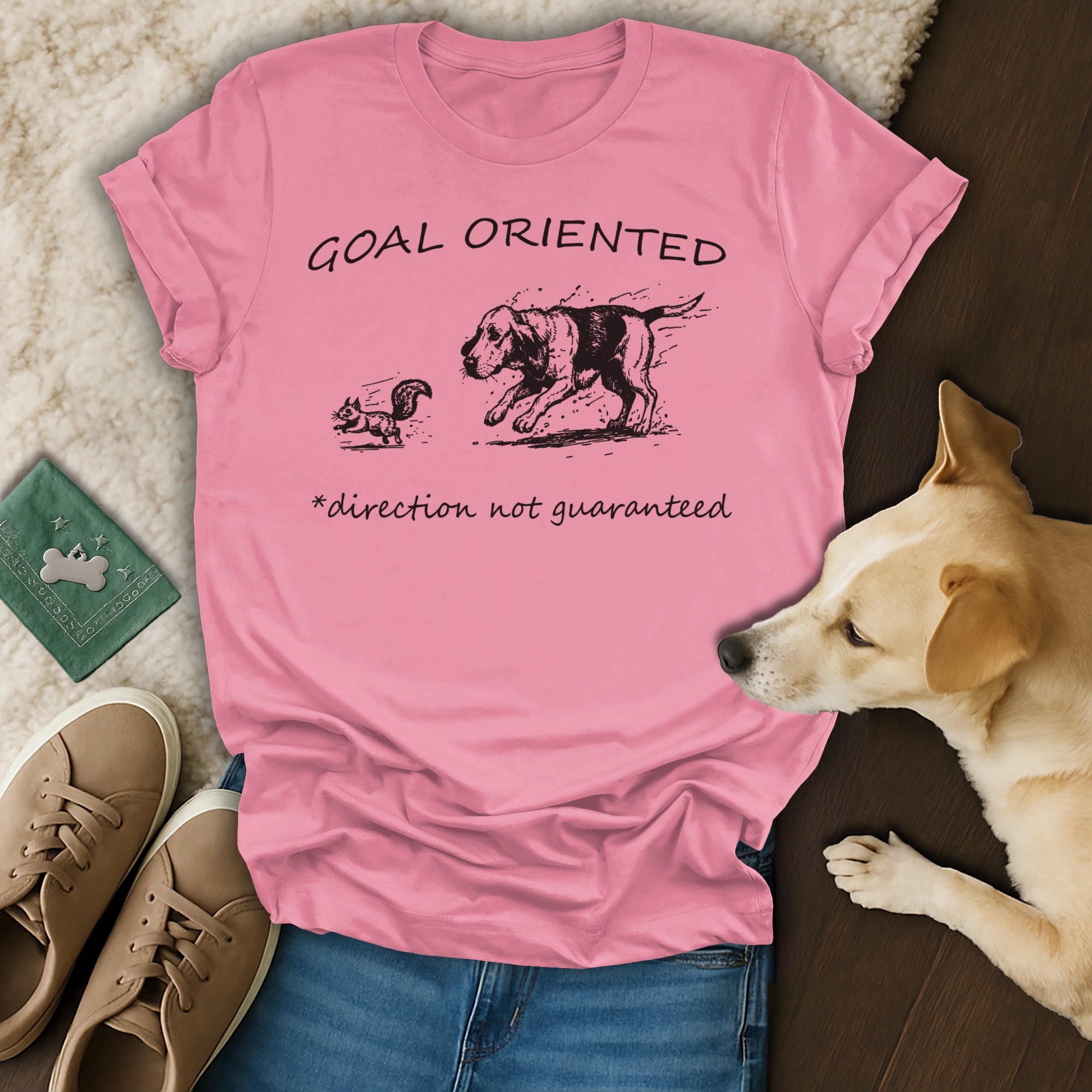 Goal Oriented Direction Not Guaranteed T-shirt