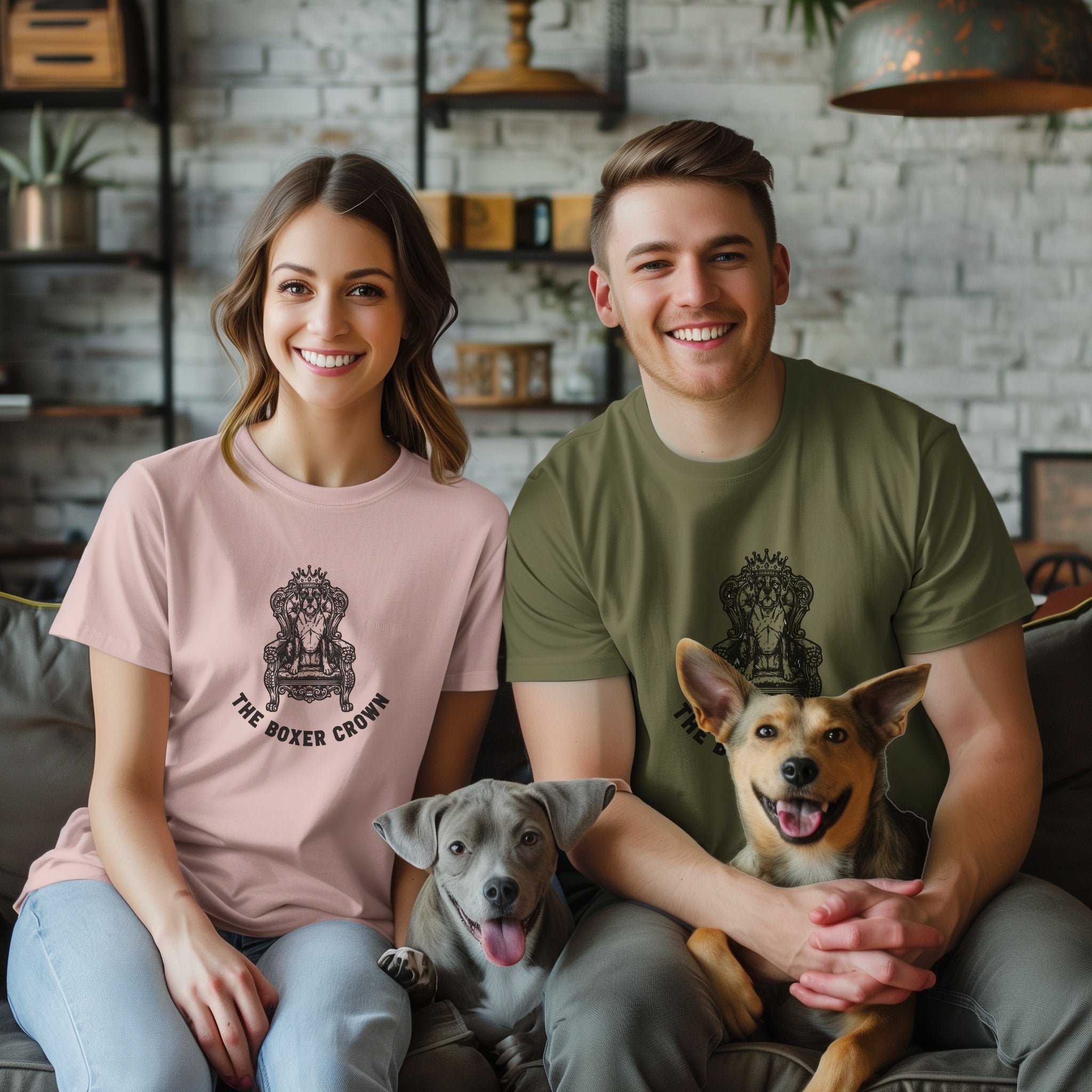 The Boxer Crown Graphic Print on Casual T-Shirt