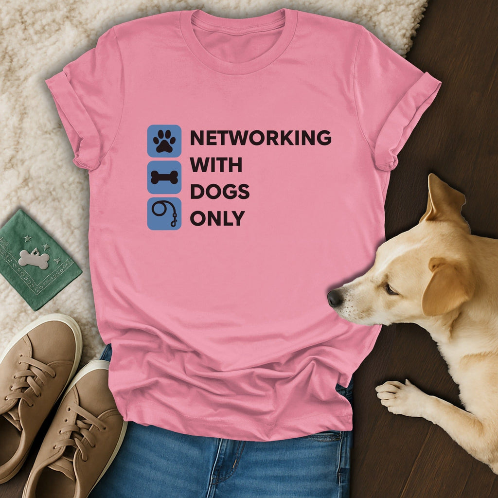 Networking With Dogs Only Pink Casual Wearable Item