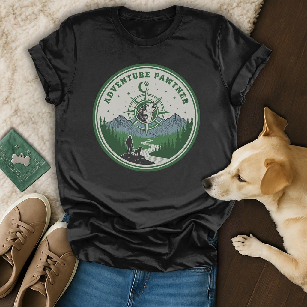 Adventure Pawtner Graphic T-Shirt for Dog Lovers