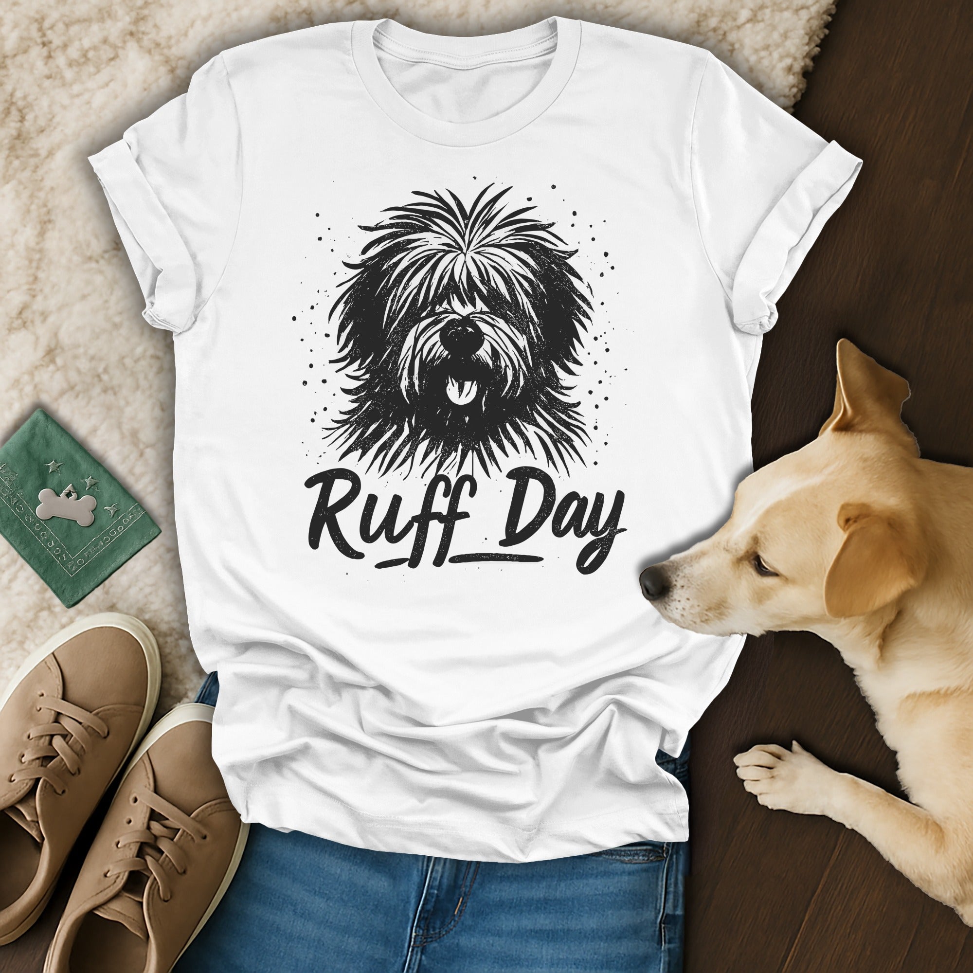 Ruff Day Cute Dog Graphic T-Shirt for Dog Lovers