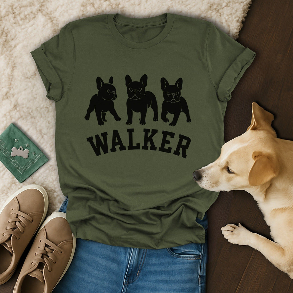 Three French Bulldogs Walker Graphic Tee