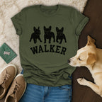Three French Bulldogs Walker Graphic Tee