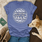 My Social Group Has Tails Graphic Tee Product