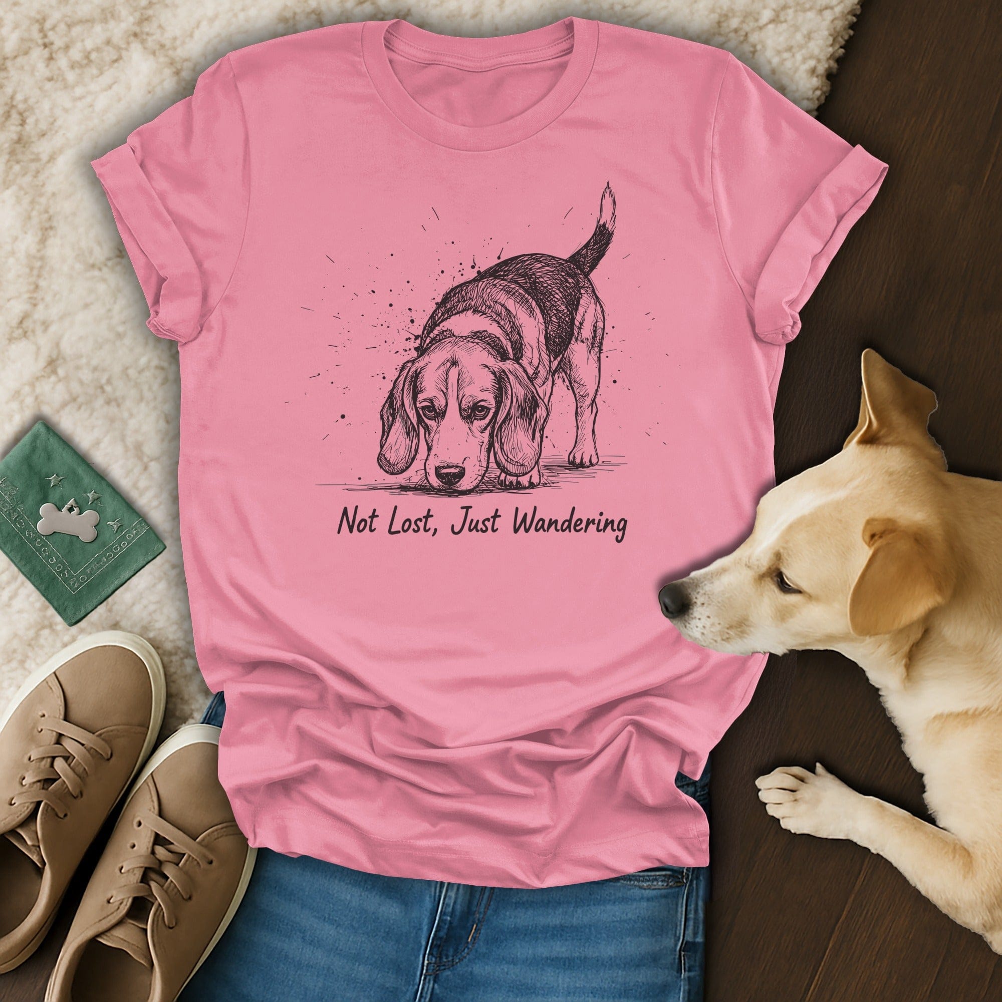 Not Lost Just Wandering 🐶 T-Shirt