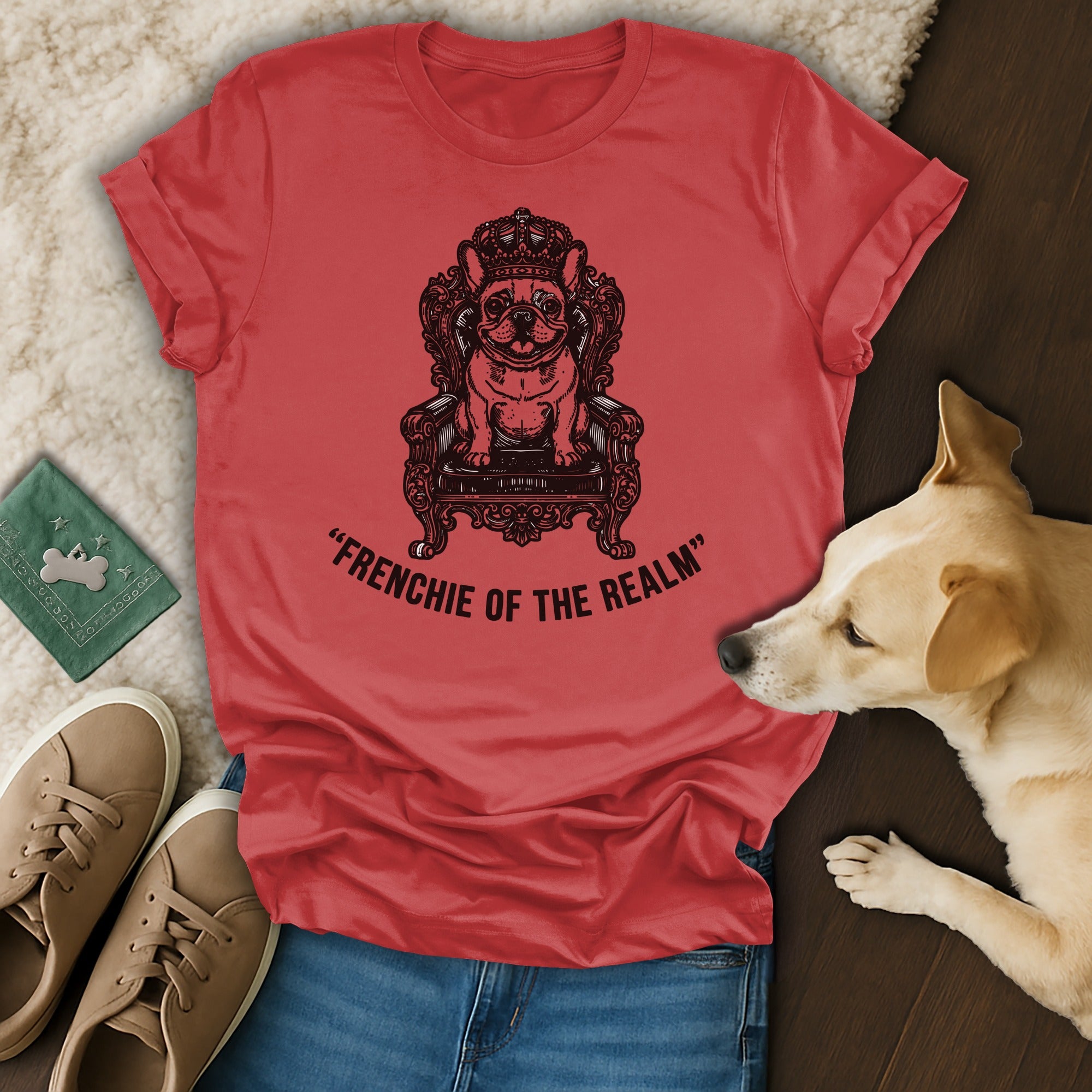 Frenchie of the Realm Graphic Tee Dog Lovers Shirt