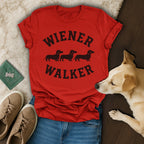 Wiener Walker T-shirt with Dachshund Design