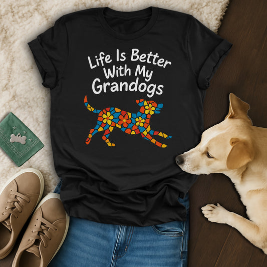 Life Is Better With My Grandogs Graphic Tee