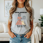 Social Secretary Graphic Tee My Dog Has Busier Schedule
