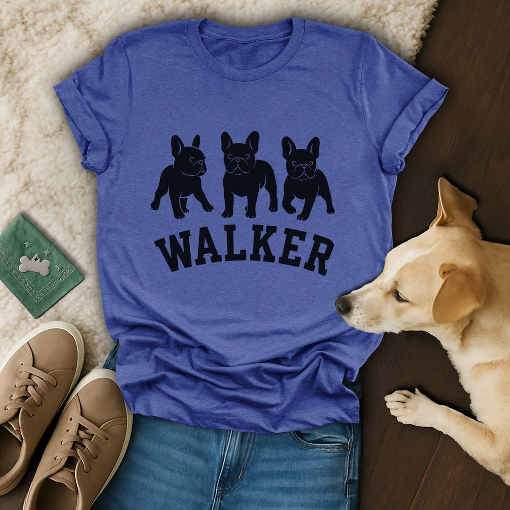 Walker French Bulldog T-shirt perfect for dog lovers