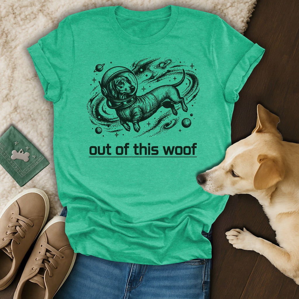 Dachshund Space Dog Astronaut out of this woof product type