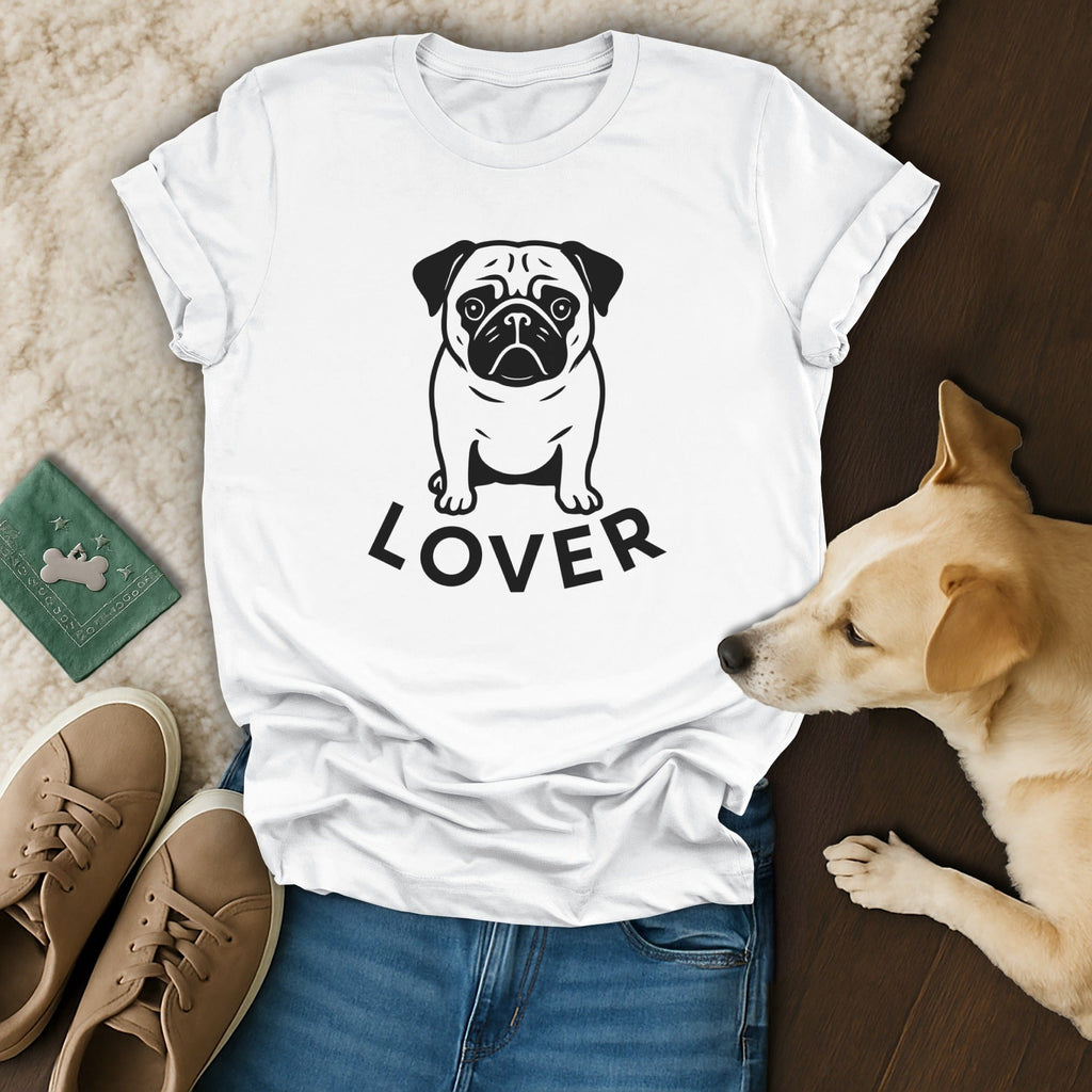 Cute Pug Lover Graphic Tee for Dog Enthusiasts