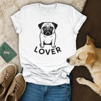 Cute Pug Lover Graphic Tee for Dog Enthusiasts