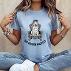 His Golden Majesty Dog Throne Graphic T-shirt