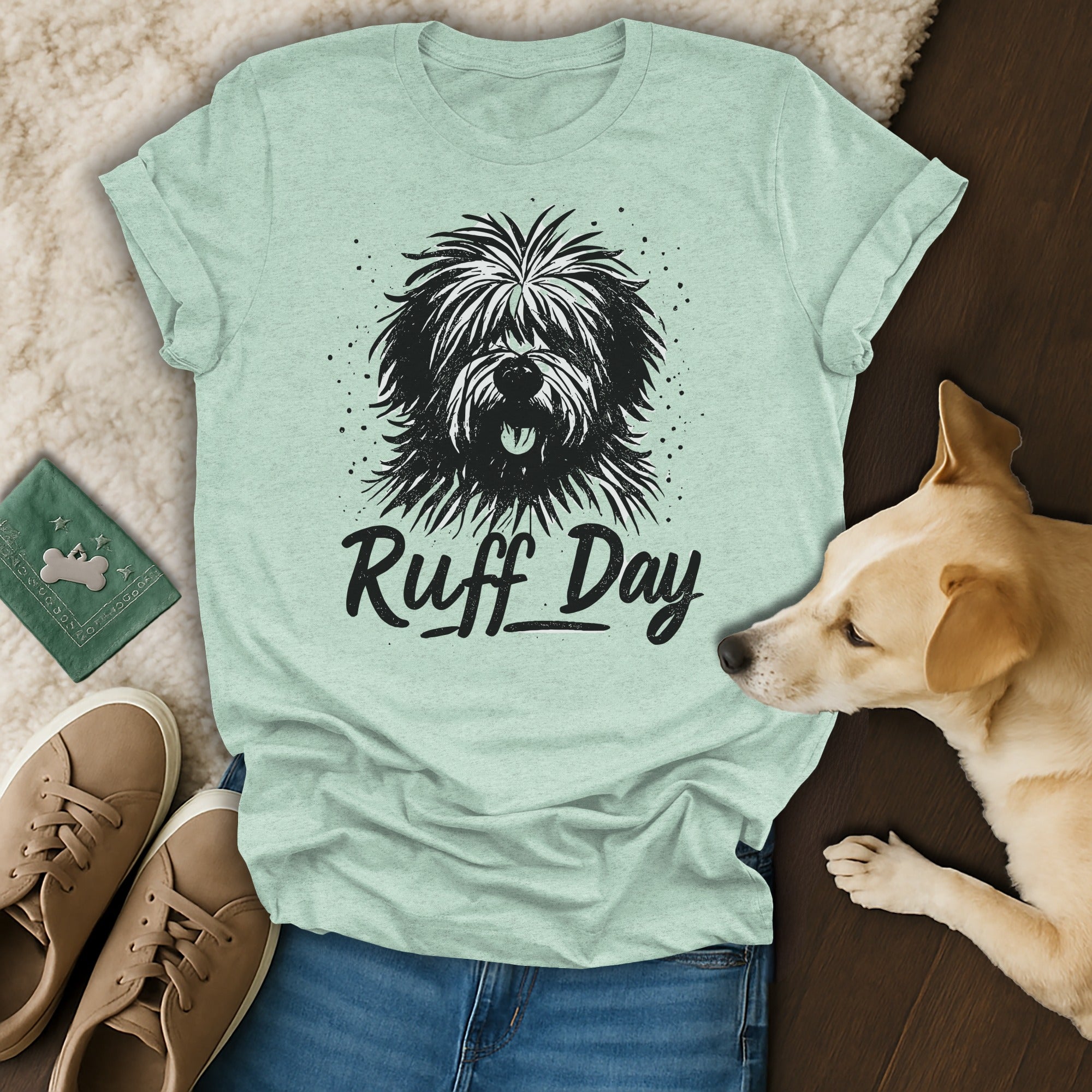 Ruff Day Graphic T-Shirt for Dog Lovers Fun Apparel