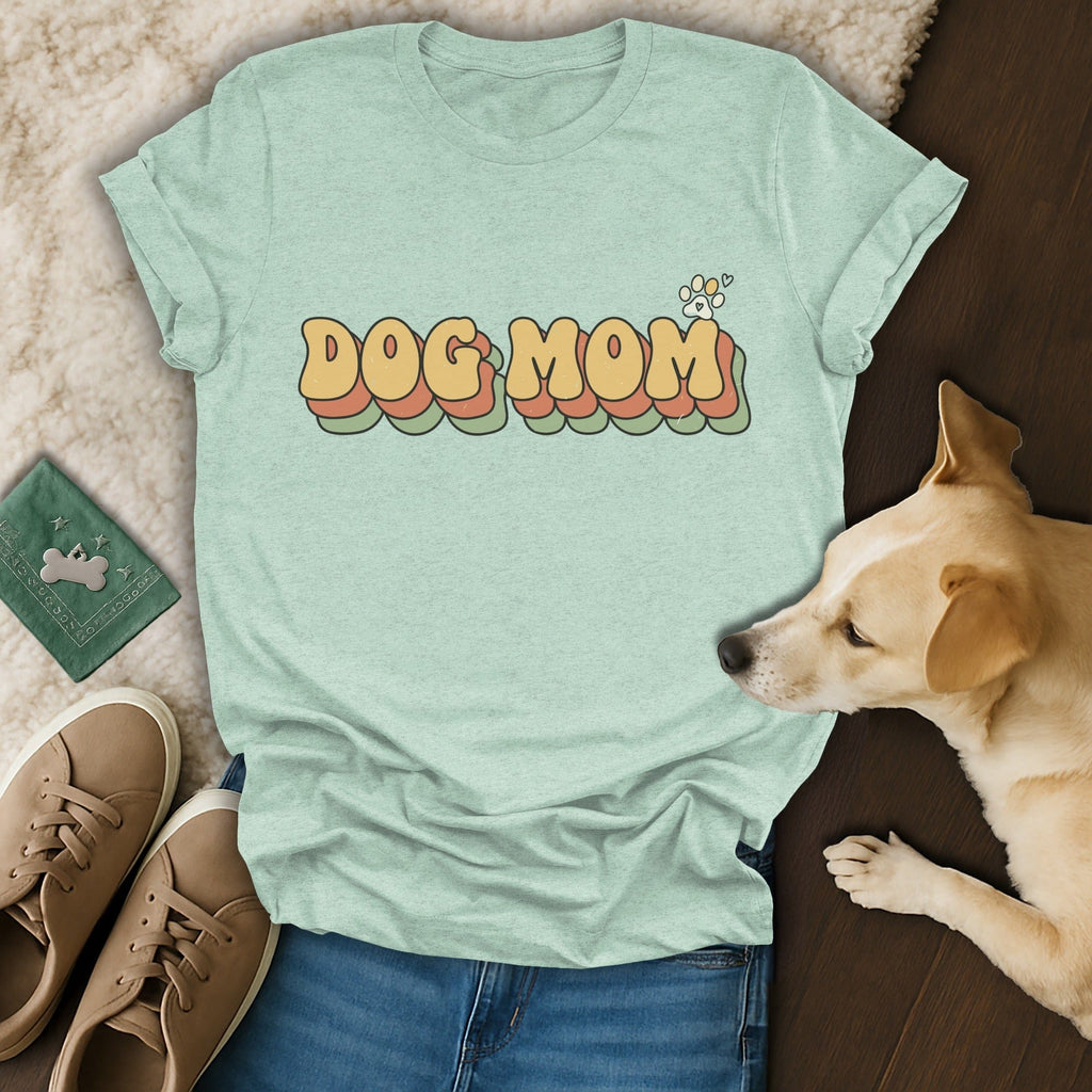 Retro Dog Mom Graphic T-Shirt 🐾