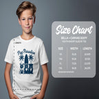 Youth Short Sleeve Tee with Pug Paradise Design