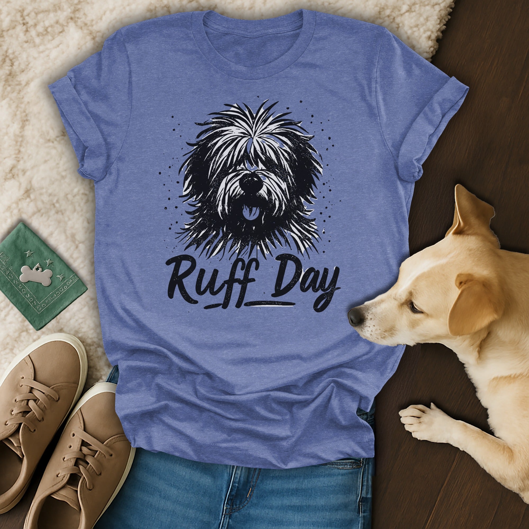 Ruff Day Funny Dog Graphic Tee Shirt for Pet Lovers