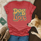Retro Dog Love T-Shirt 🌻
