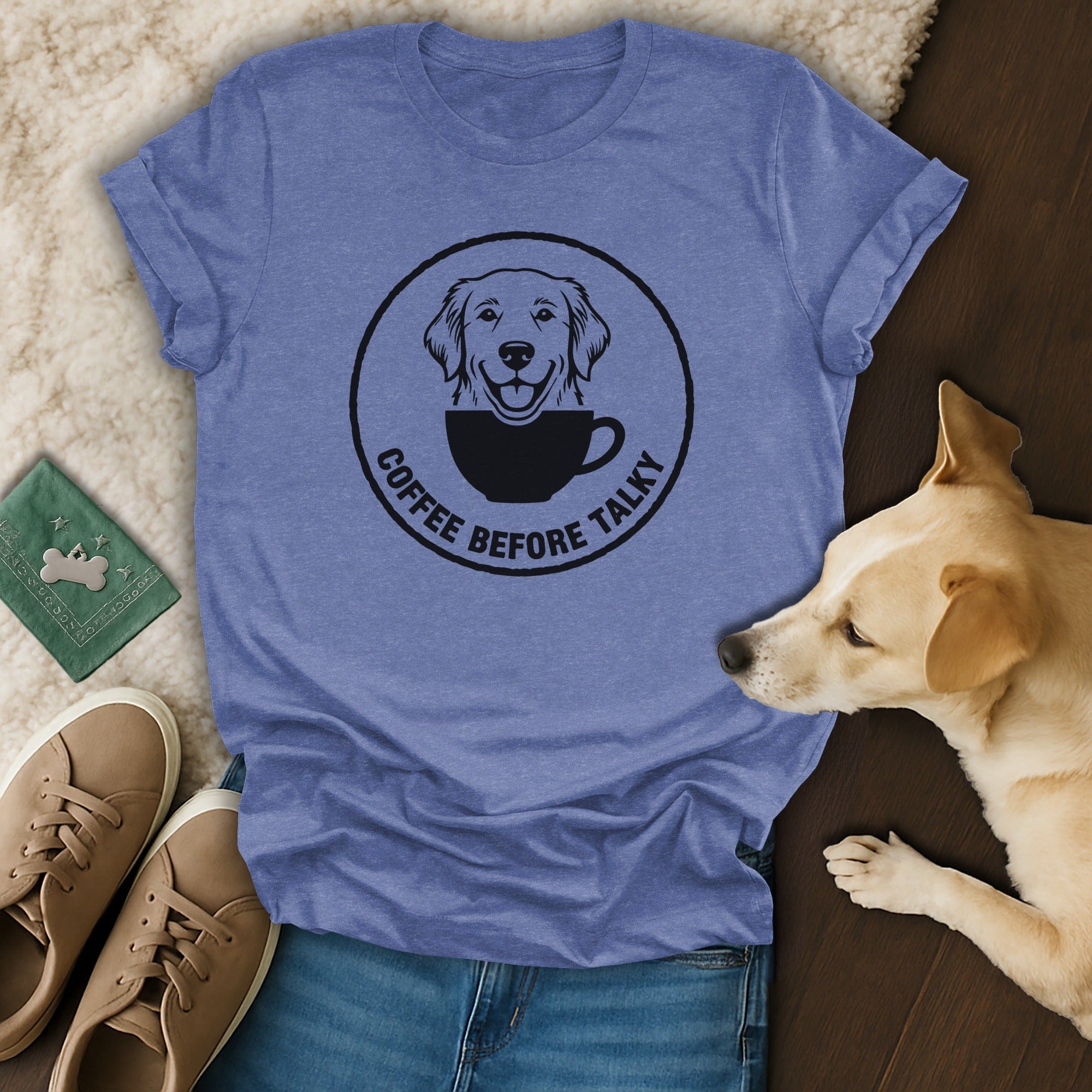 Coffee Before Talky Dog Lover Graphic T-shirt