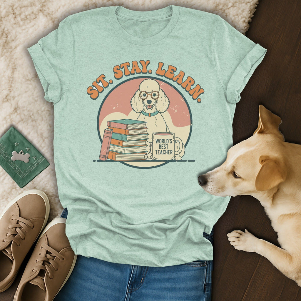 Teacher Poodle T-Shirt 🐩
