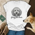 Furry Face Lover Graphic Tee for Dog Enthusiasts