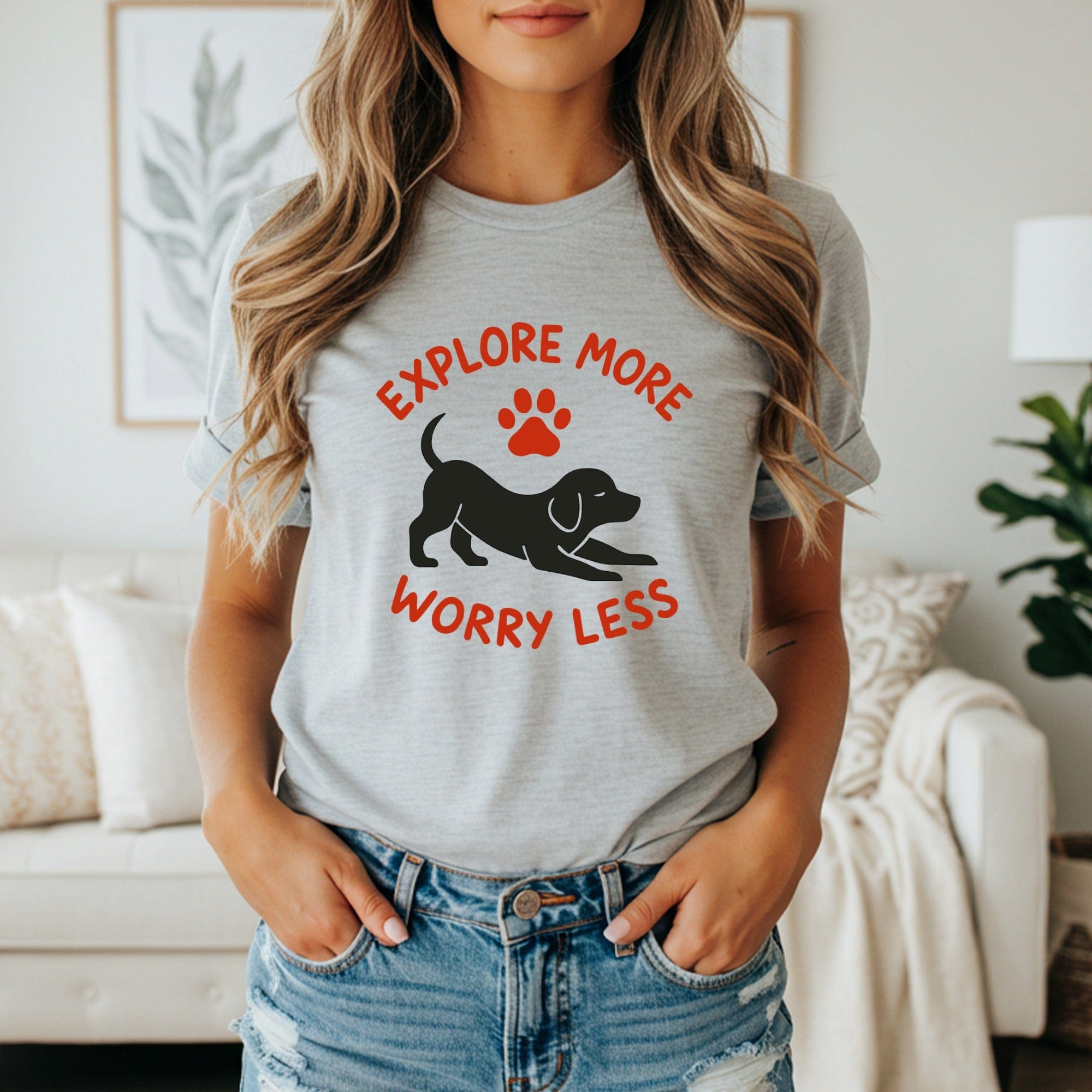 Explore More Worry Less Dog Lover T-shirt