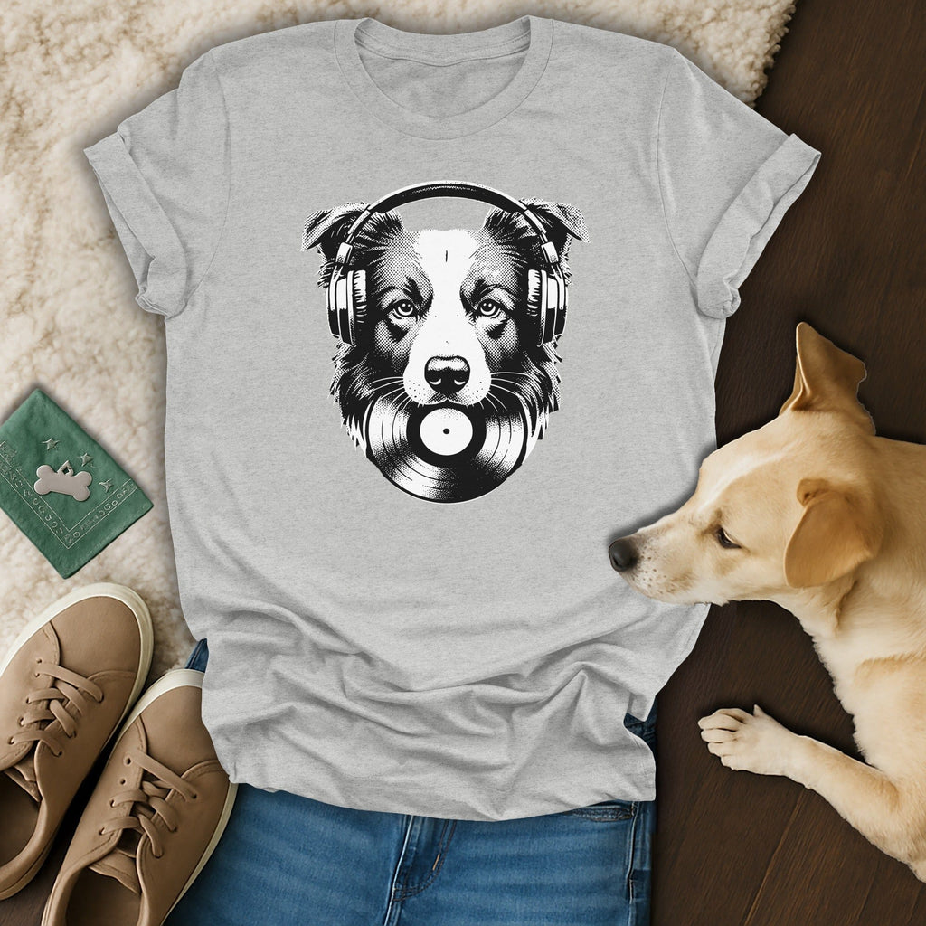 Headphones Dog Graphic Unisex T-Shirt