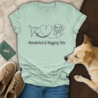 Wanderlust and Wagging Tails 🐶 T-Shirt