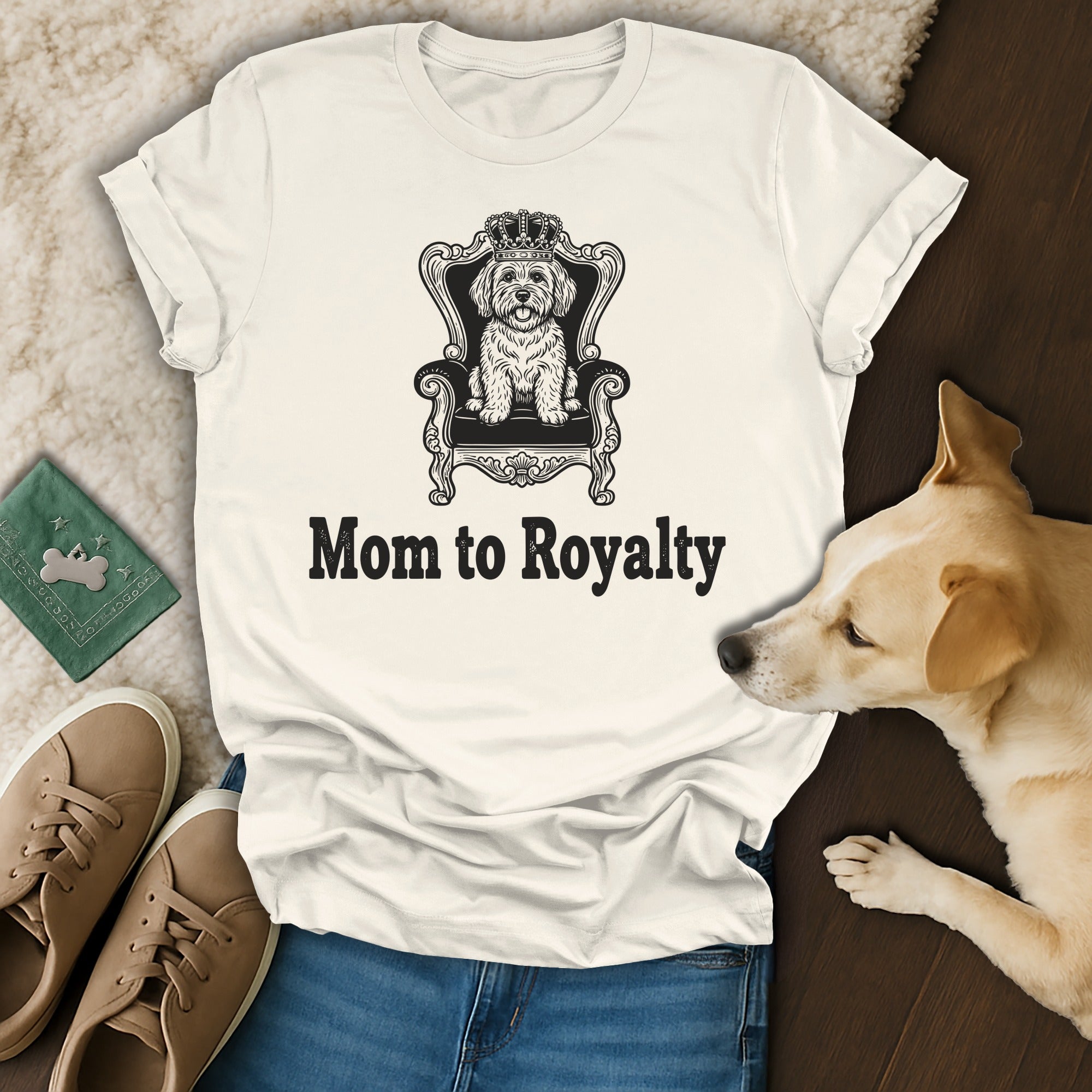 Mom to Royalty Cute Dog Print Tee Perfect Gift Idea