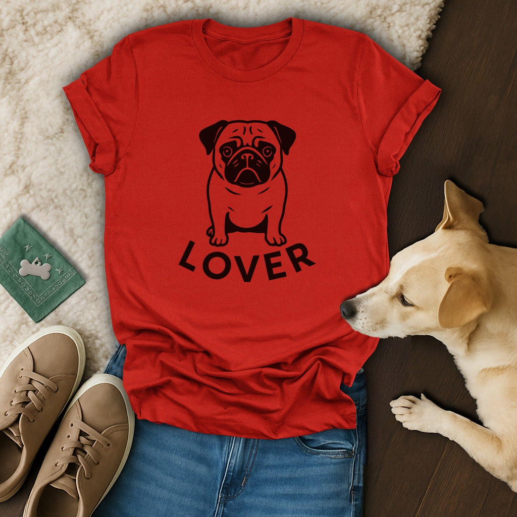 Cute Pug Lover Graphic Tee Perfect for Dog Lovers