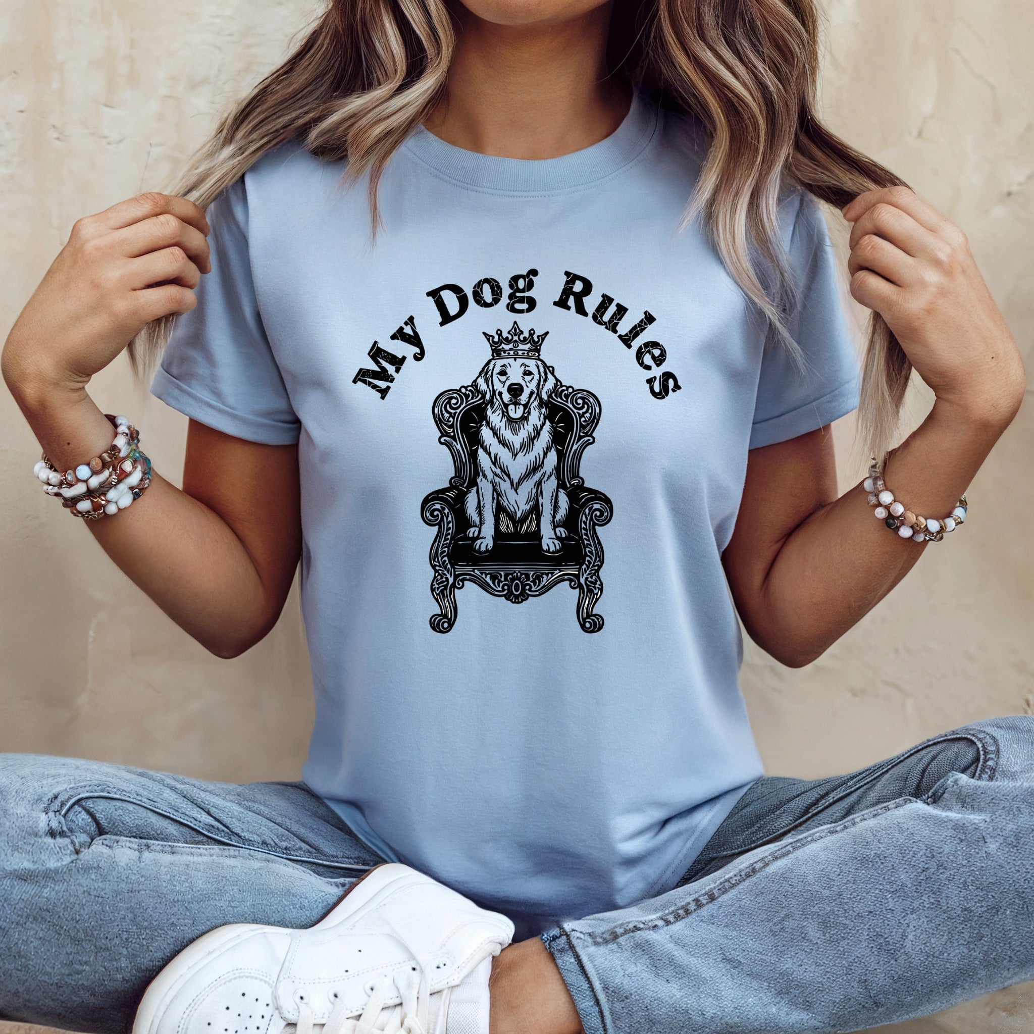 My Dog Rules Graphic T-Shirt for Dog Lovers