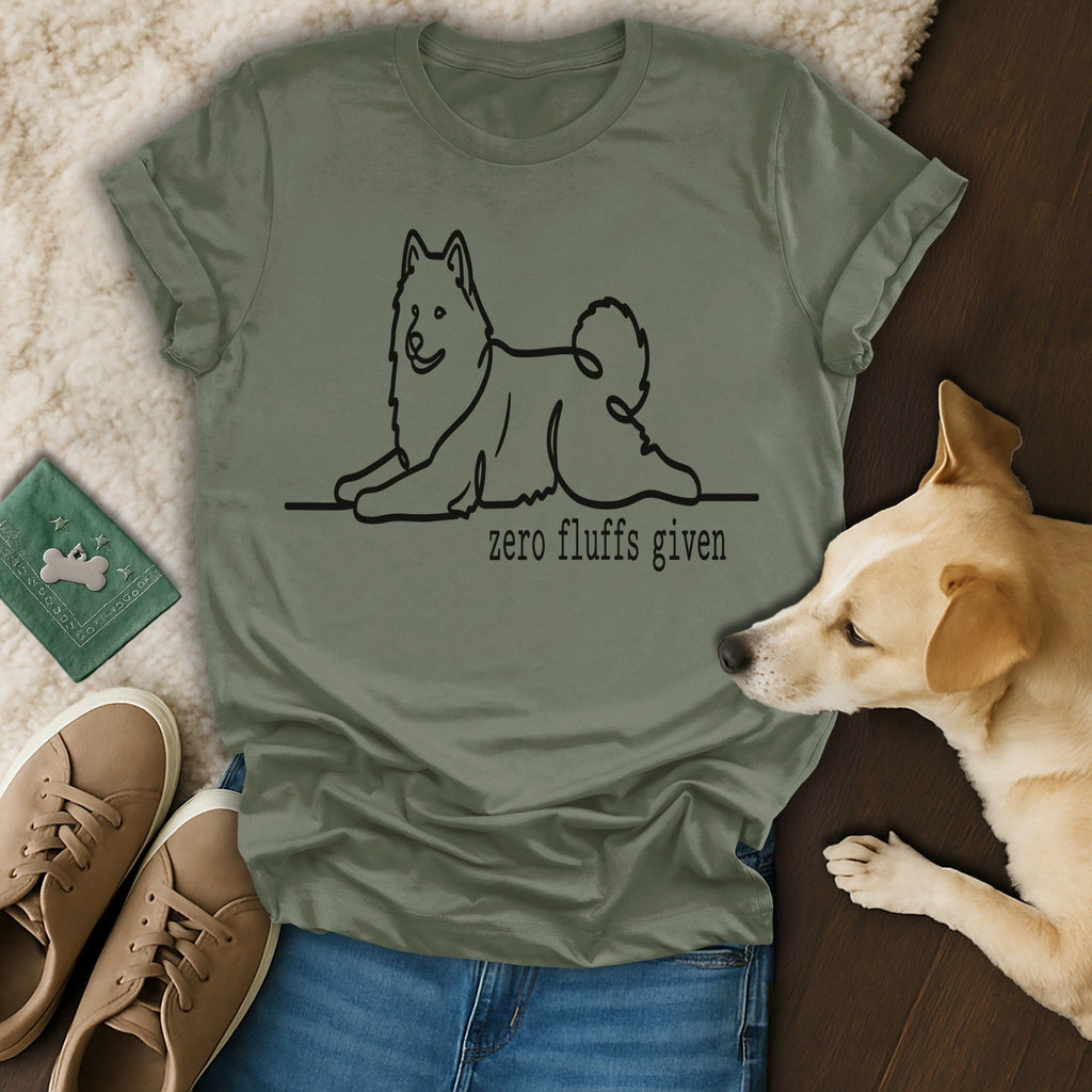 Zero Fluffs Given T-Shirt 🐕