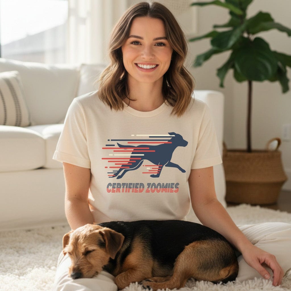 Certified Zoomies Dog Graphic Tee Shirt