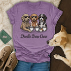 Doodle Brew Crew Dogs Coffee Lovers Funny T-shirt product type