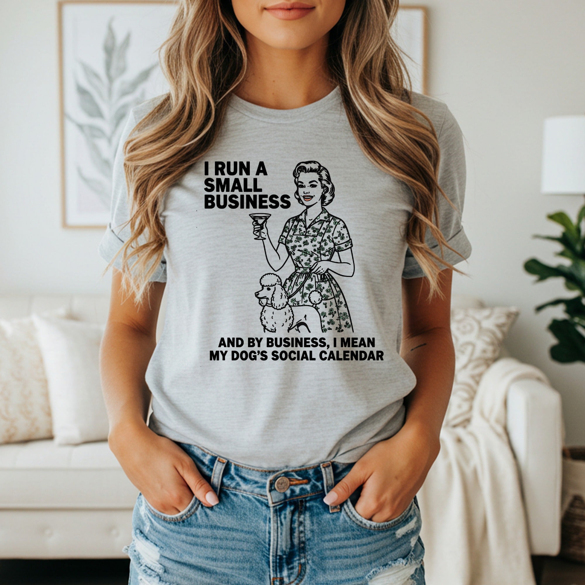 Small Business Dog's Social Calendar Graphic Shirt
