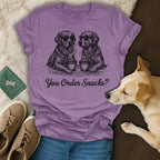 Two Dogs Sunglasses Coffee Mugs You Order Snacks Product Type
Dogs
Purple Shirt
Golden Retriever
Sunglasses
Coffee Lovers
Funny Dog
Pet Owner Gift
Animal Print
Canine Design
Humorous
Snack Lover
Dog Quote
Cute Animals
Graphic Tee
Puppy
Beverage Theme
Unique Gift
Statement Piece
Pet Apparel
Dog Breed