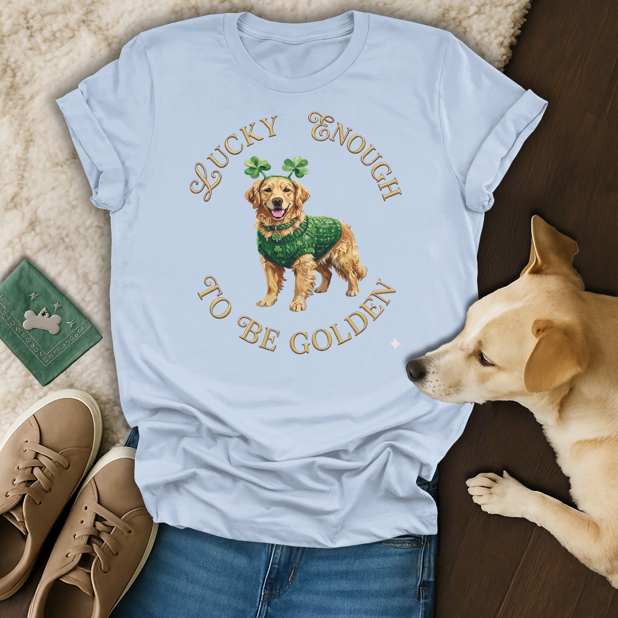 Lucky Enough To Be Golden Graphic T-Shirt