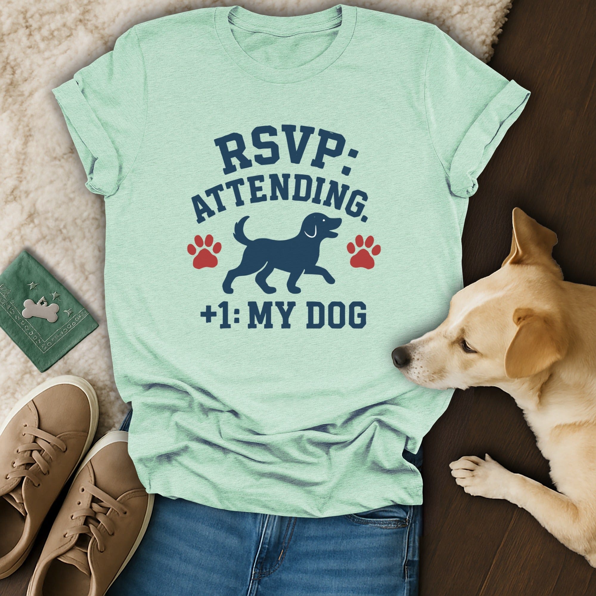 RSVP Attending Plus One My Dog Graphic Tee Product