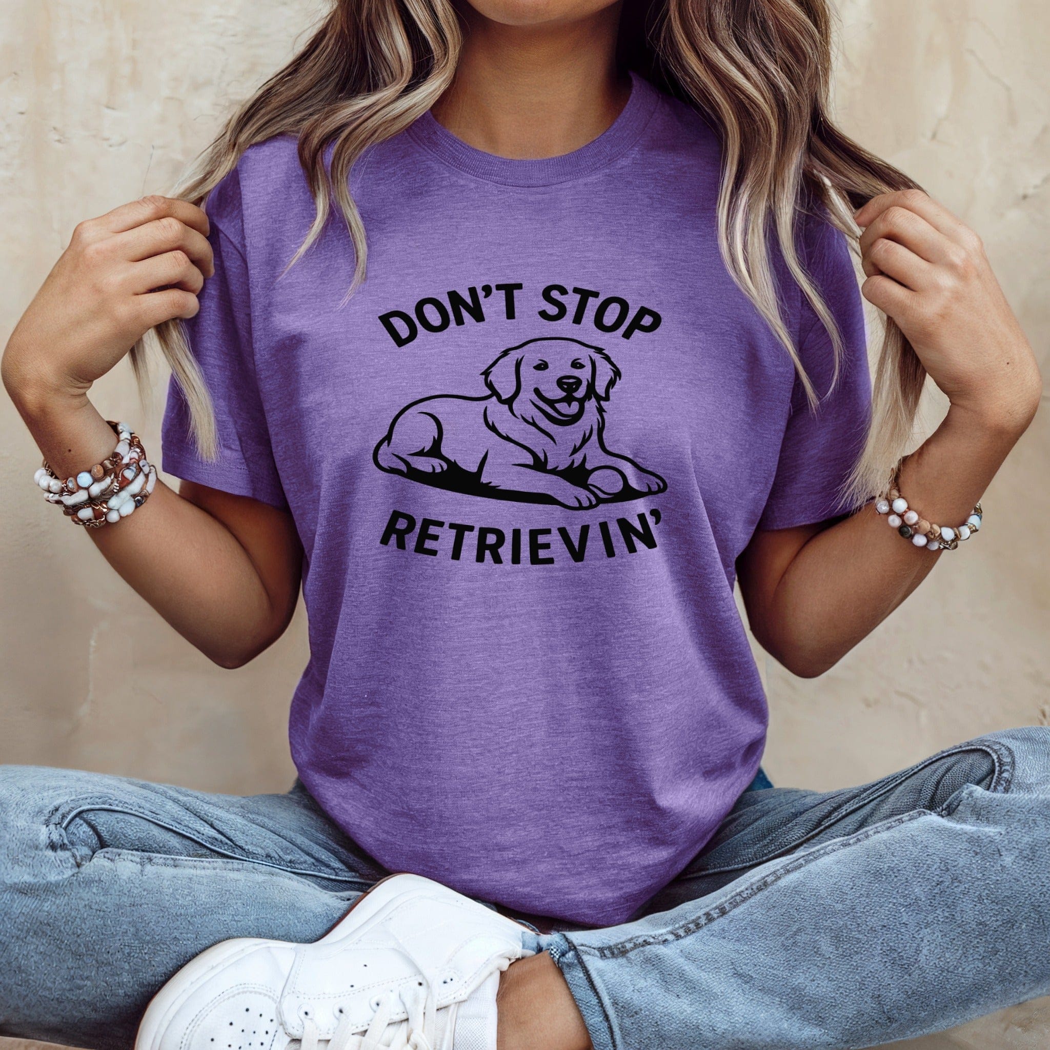 Don't Stop Retrievin' Funny Graphic Tee Product
