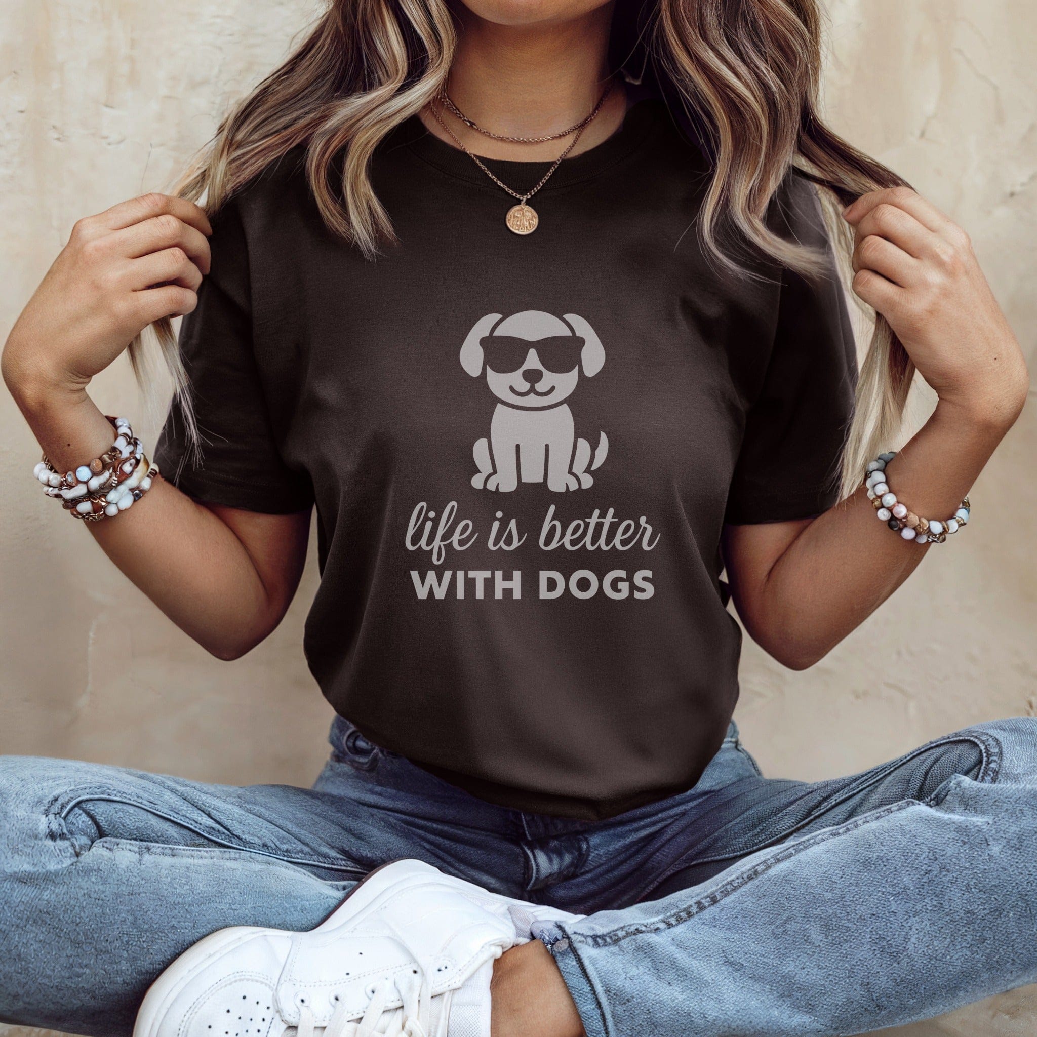 Life Is Better With Dogs Graphic T-shirt