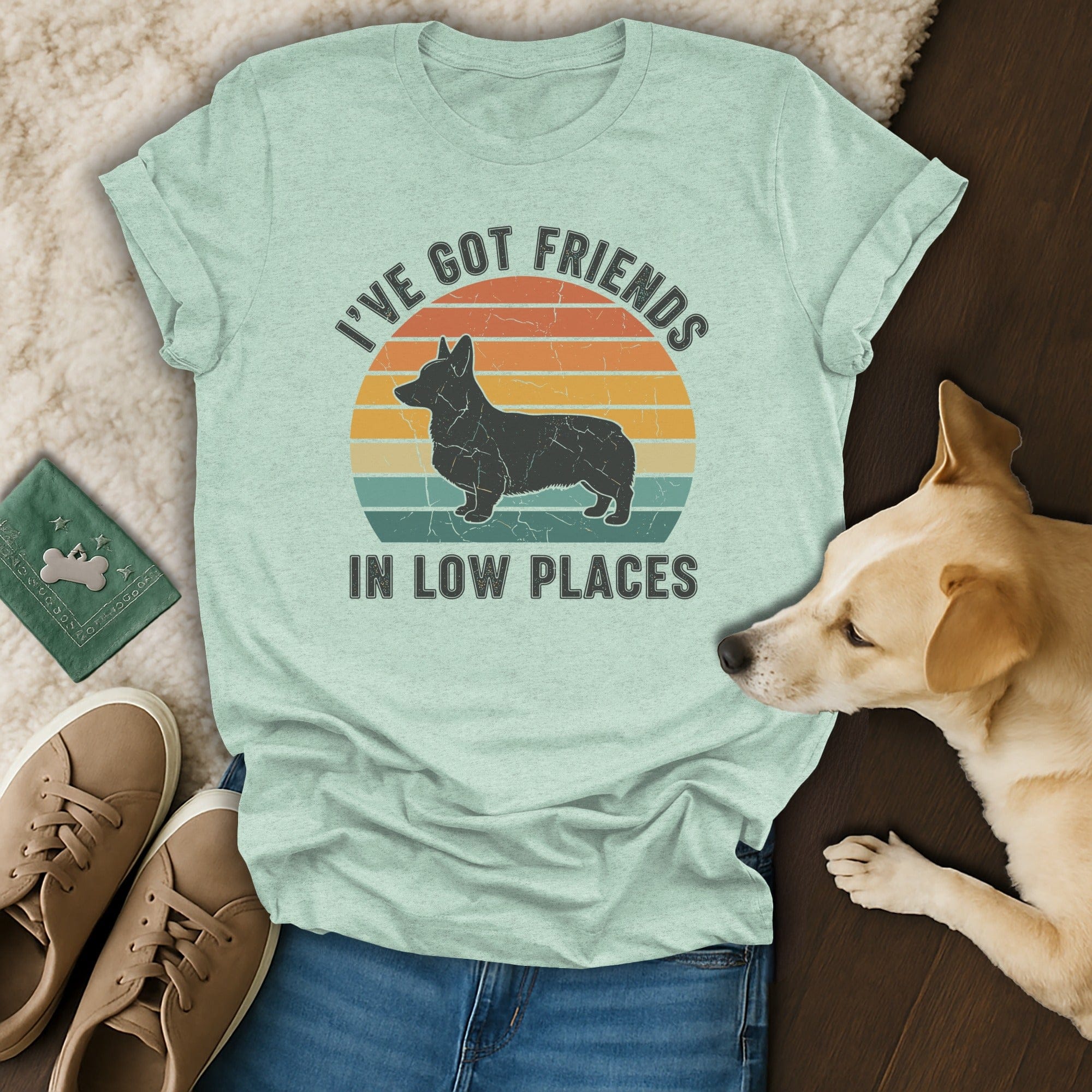 I've Got Friends In Low Places Funny Dog Shirt