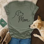 Dog Mom Graphic Tee Casual Outfit for Dog Lovers
