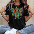 Vibrant Dog Butterfly Wings Psychedelic Art product type