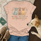 Pink t-shirt with cartoon dogs and text "I LIKE BIG MUTTS AND I CANNOT LIE".