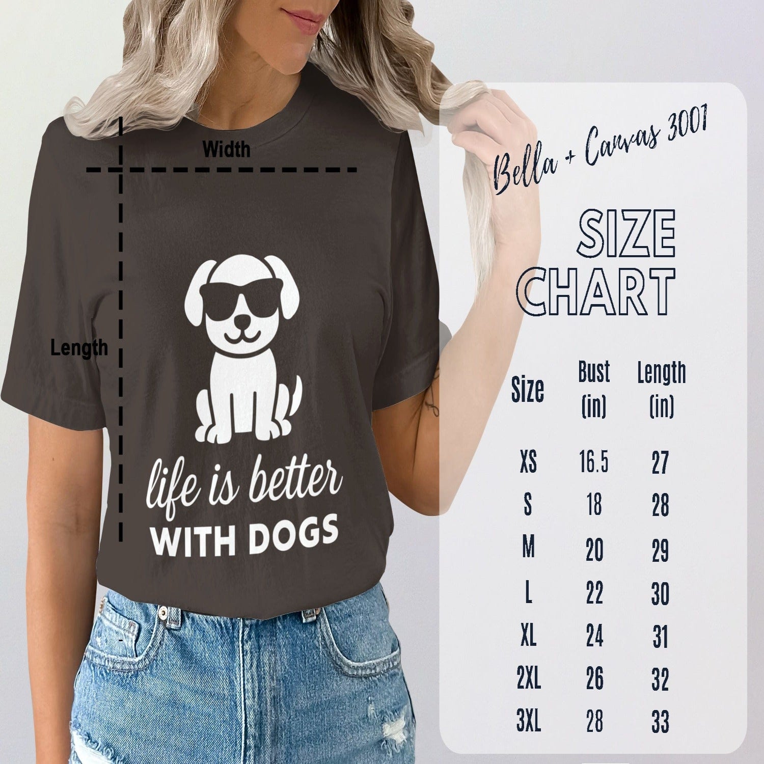 Life is Better with Dogs Graphic T-shirt