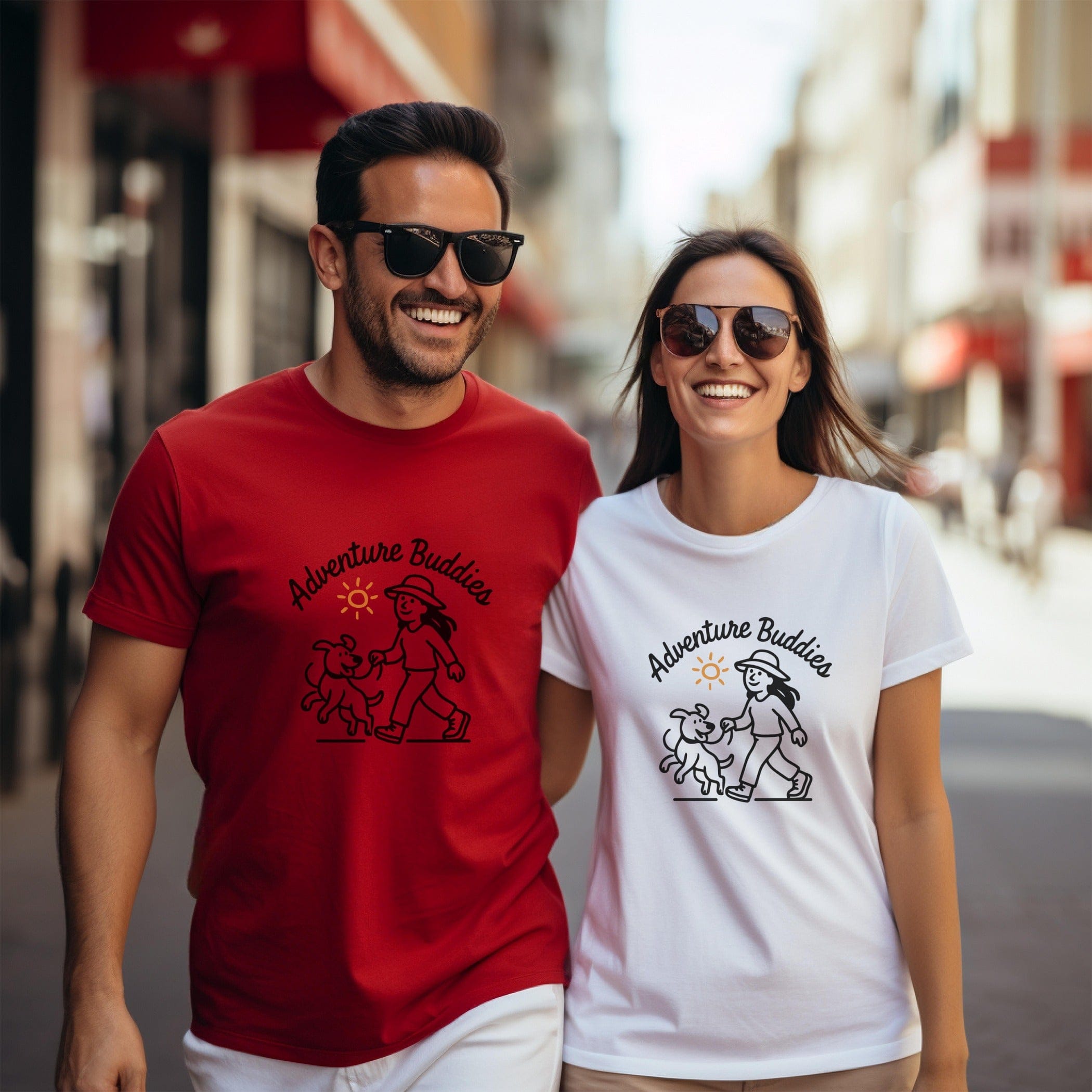 Matching Adventure Buddies Graphic T-Shirt Set