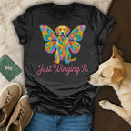 Colorful Geometric Dog Butterfly Wings Just Winging It product type
Dog
Labrador
Golden Retriever
Butterfly Wings
Colorful
Geometric Design
Animal Art
Pet Lover
Unique Graphic
Just Winging It
Funny Dog
Playful Pet
Bright Colors
Abstract Dog
Canine Design
Animal Graphic
Dog Illustration
Rainbow Dog
Fantasy Pet
Winged Dog