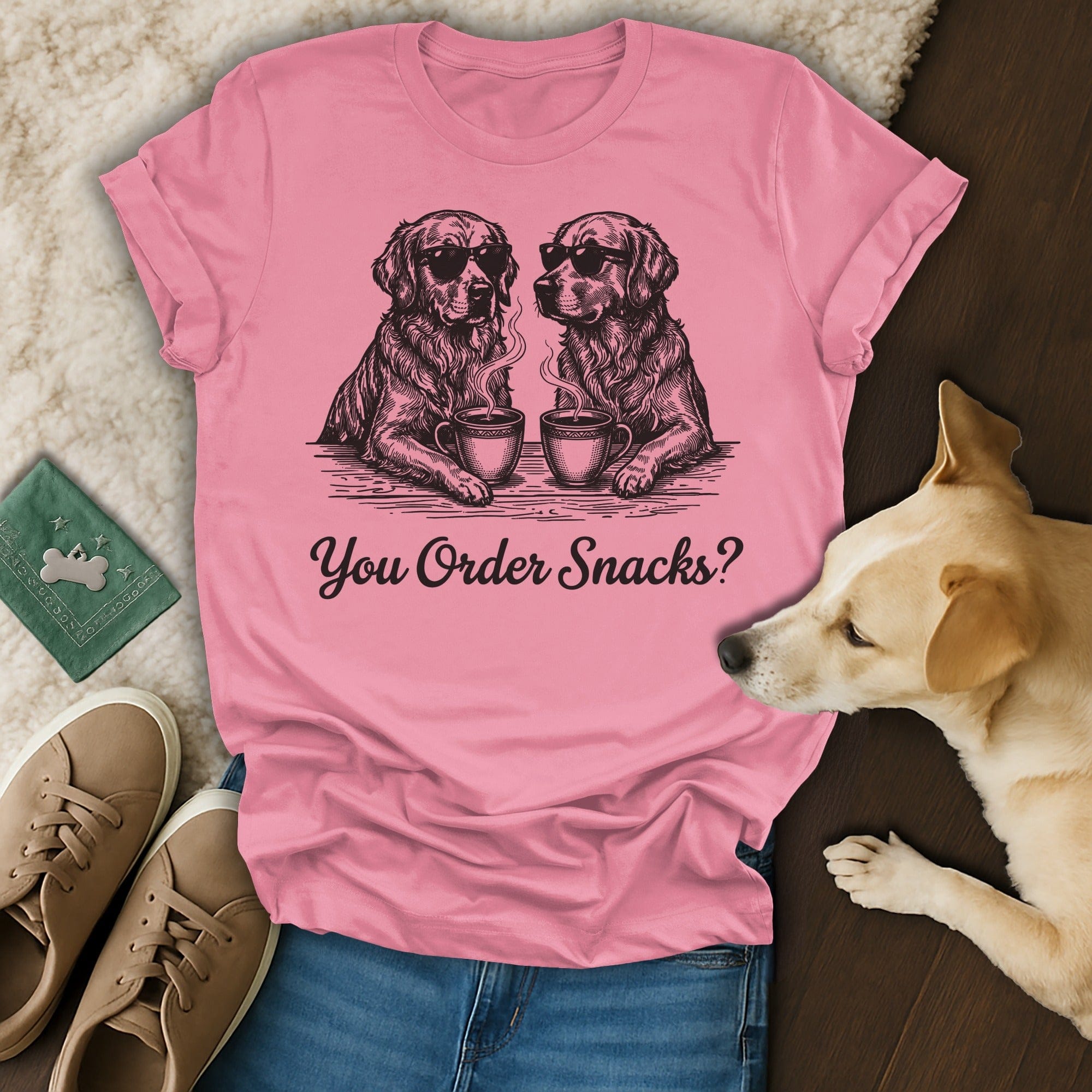 Dogs Sunglasses Coffee You Order Snacks? T-shirt product type