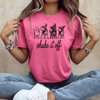 Shake it off Dancing Deer Graphic Tee Shirt